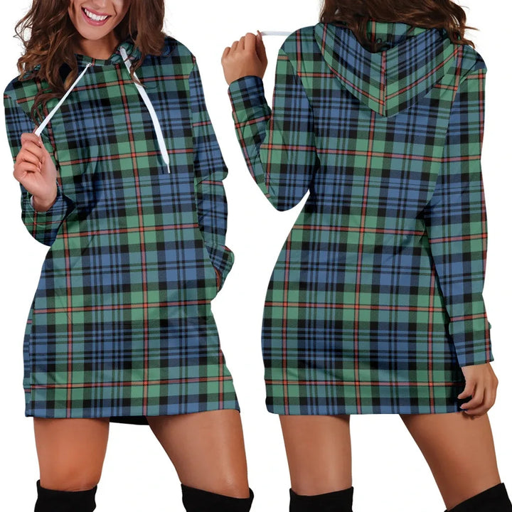 Scottish MacKinlay Ancient Clan Tartan Hoodie Dress