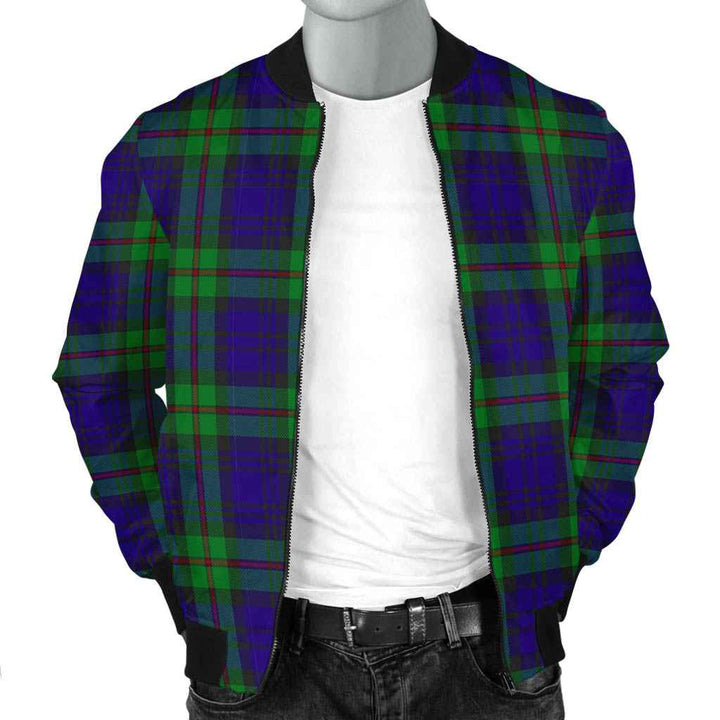 Scottish MacKinlay Modern Clan Tartan Bomber Jacket Tartan Plaid 2