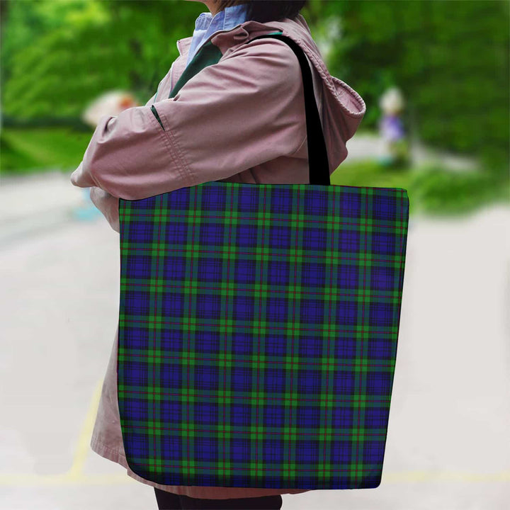 Scottish MacKinlay Modern Clan Tartan Canvas Bag With Shoulder Strap Tartan Plaid 2