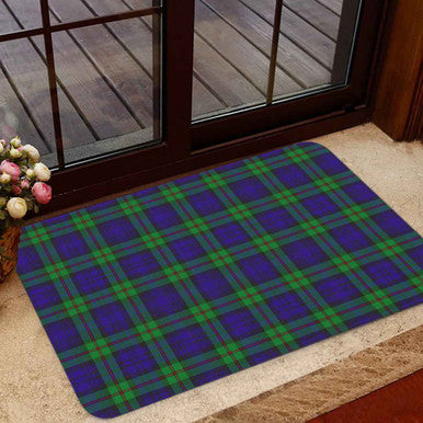 Scottish MacKinlay Modern Clan Tartan Door Mat Tartan Plaid 1