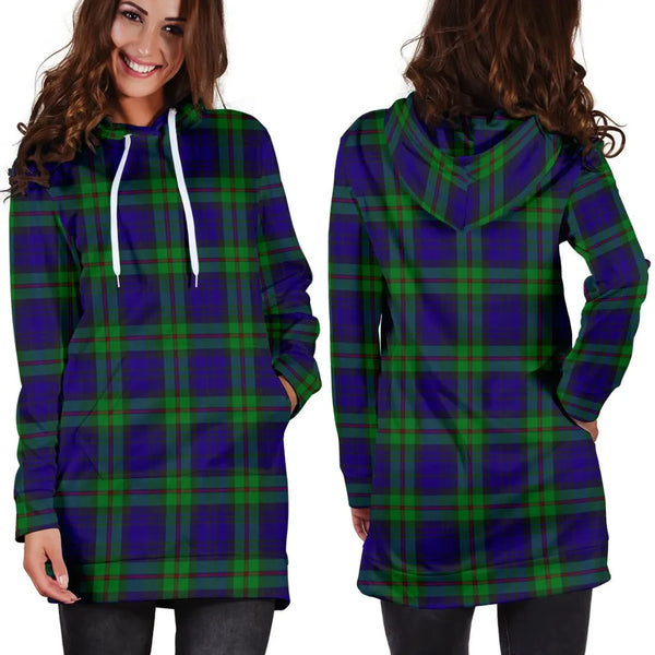 Scottish MacKinlay Modern Clan Tartan Hoodie Dress
