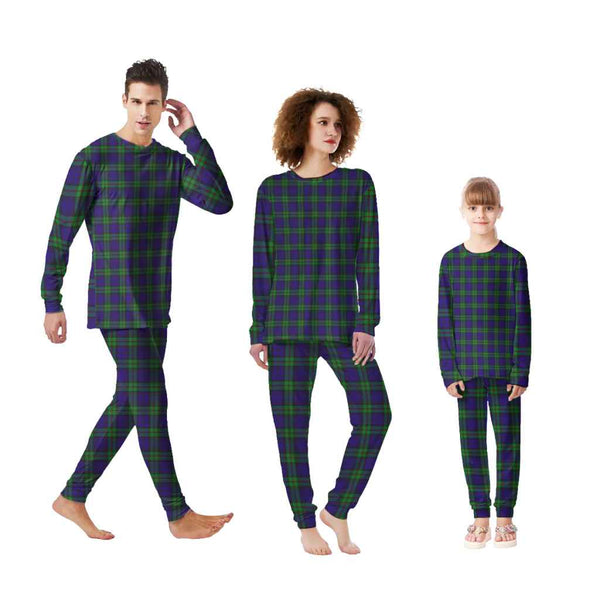 Scottish MacKinlay Modern Clan Tartan Pajama Set Tartan Plaid