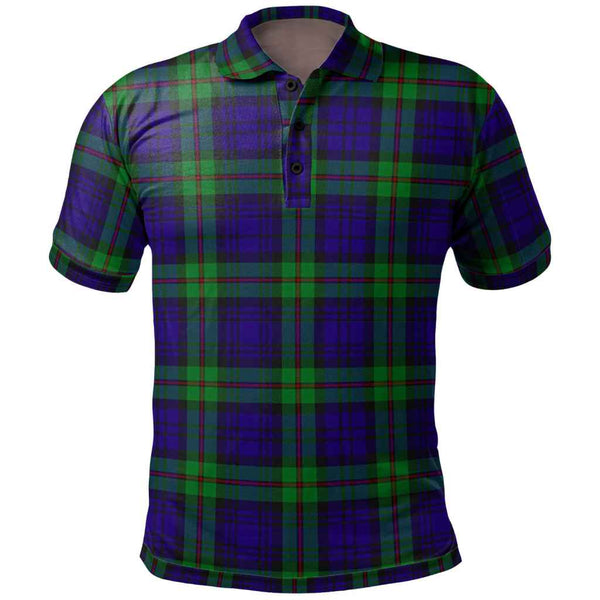 Scottish MacKinlay Modern Clan Tartan Polo Shirt Front Side Tartan Plaid