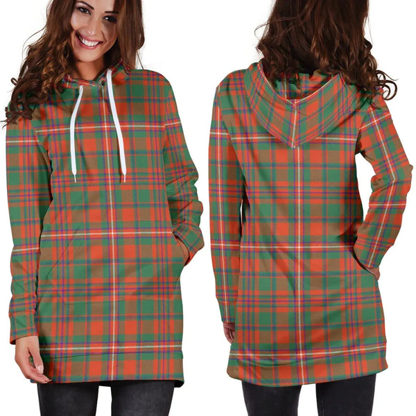 Scottish MacKinnon Ancient Clan Tartan Hoodie Dress