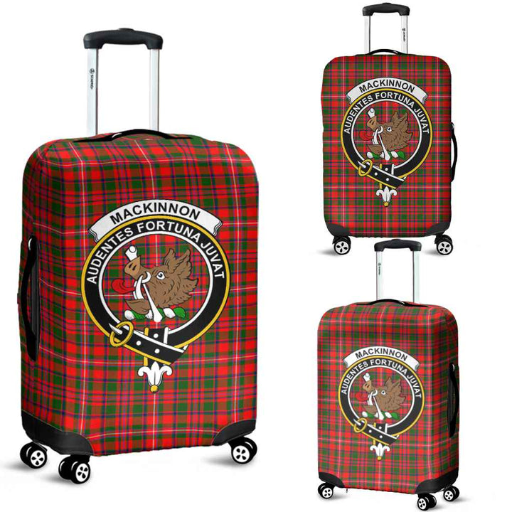 Scottish MacKinnon Clan Crest Tartan Luggage Cover Tartan Plaid 1