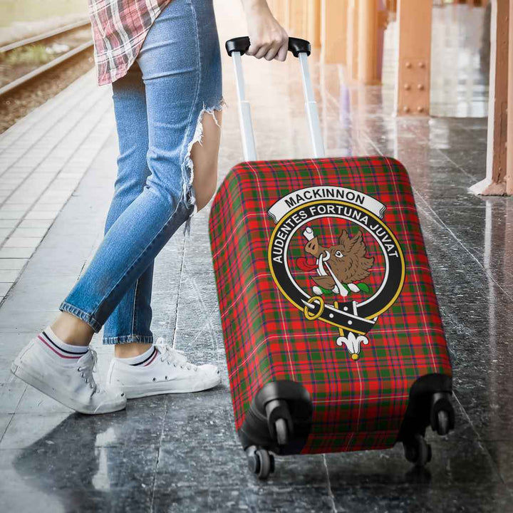 Scottish MacKinnon Clan Crest Tartan Luggage Cover Tartan Plaid 3