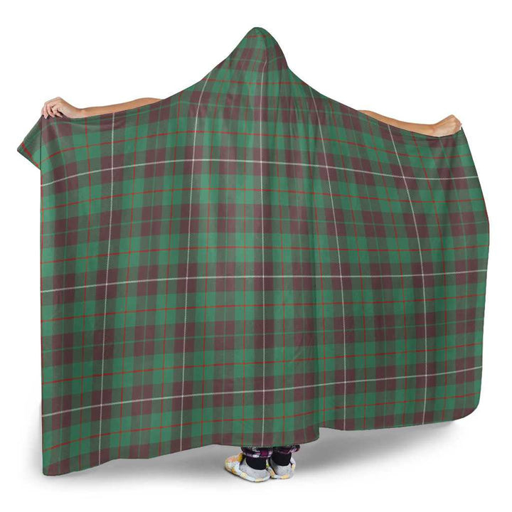 Scottish MacKinnon Hunting Ancient Clan Tartan Hooded Blanket Tartan Plaid 2
