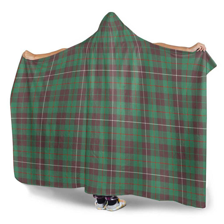 Scottish MacKinnon Hunting Ancient Clan Tartan Hooded Blanket Tartan Plaid 3