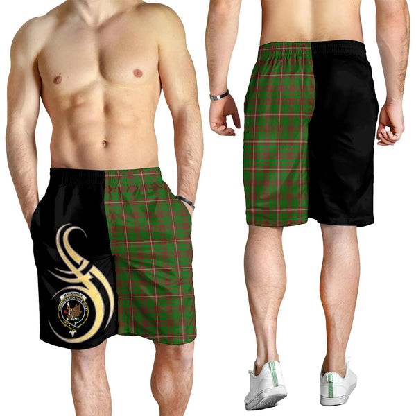 Scottish MacKinnon Hunting Modern Clan Crest Tartan Believe in Me Men's Shorts