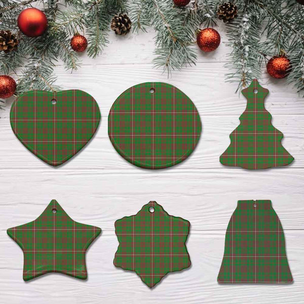 Scottish MacKinnon Hunting Modern Clan Tartan Ceramic Ornament All Tartan Plaid