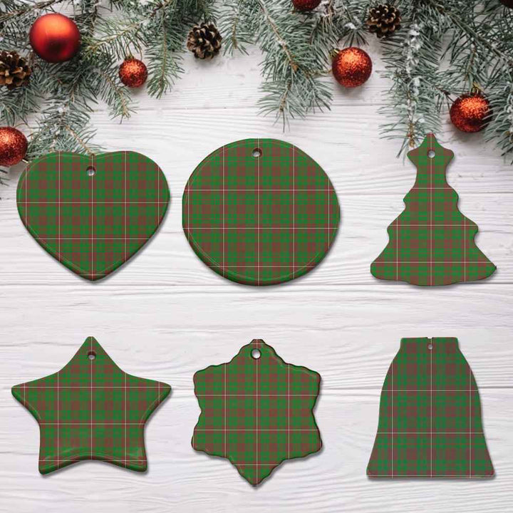 Scottish MacKinnon Hunting Modern Clan Tartan Ceramic Ornament All Tartan Plaid