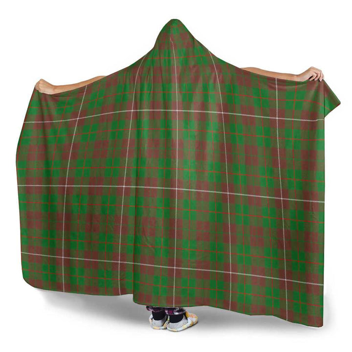 Scottish MacKinnon Hunting Modern Clan Tartan Hooded Blanket Tartan Plaid 3