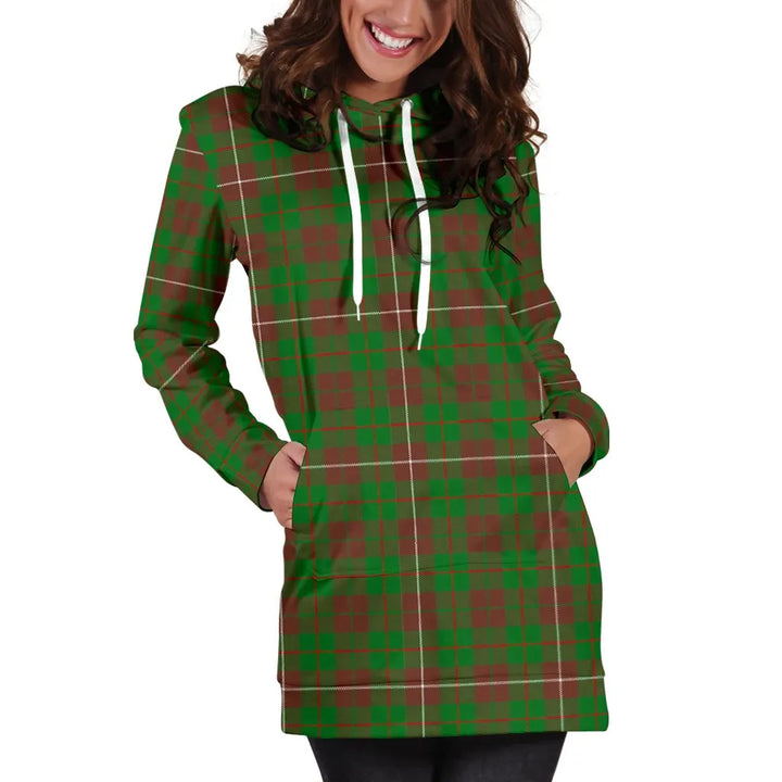 Scottish MacKinnon Hunting Modern Clan Tartan Hoodie Dress