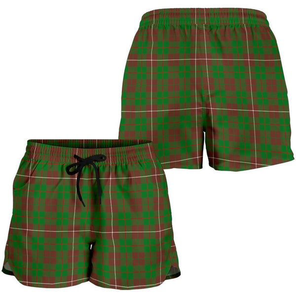 Scottish MacKinnon Hunting Modern Clan Tartan Women Shorts