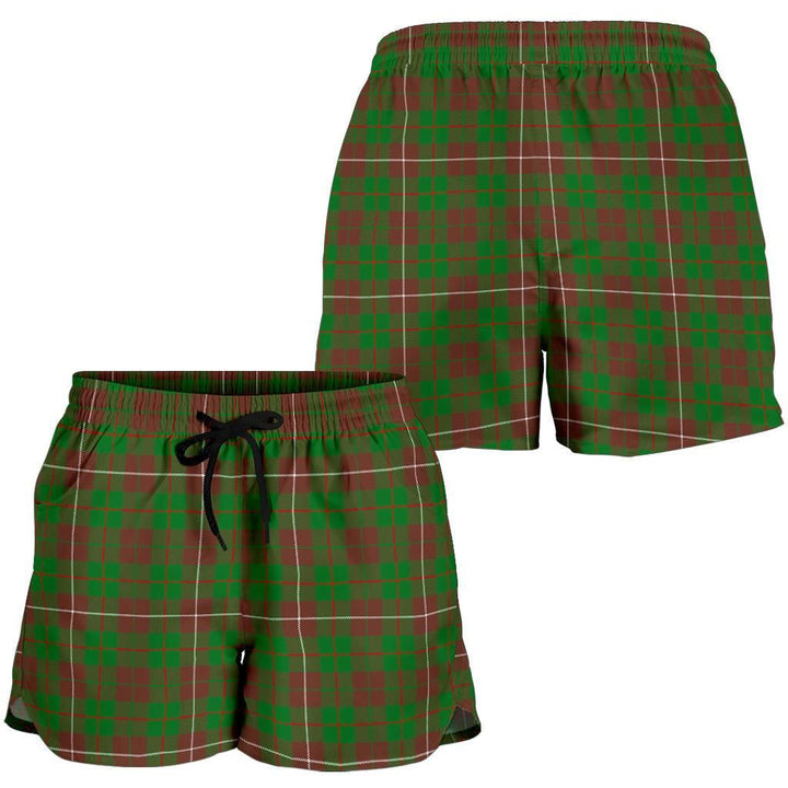 Scottish MacKinnon Hunting Modern Clan Tartan Women Shorts