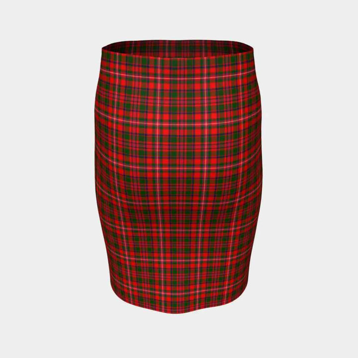 Scottish MacKinnon Modern Clan Tartan Fitted Skirt Tartan Plaid 4