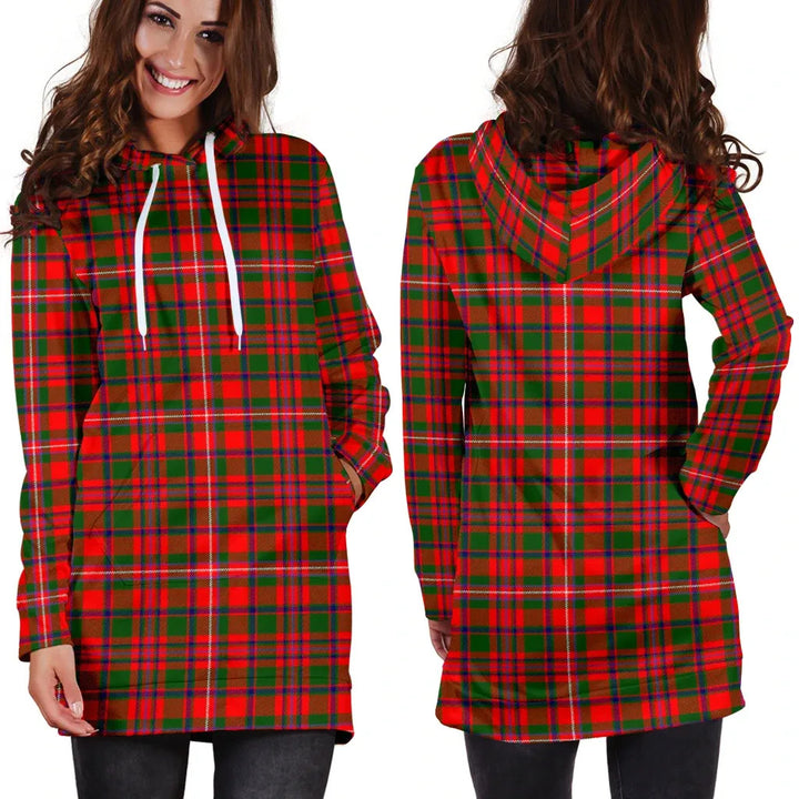 Scottish MacKinnon Modern Clan Tartan Hoodie Dress