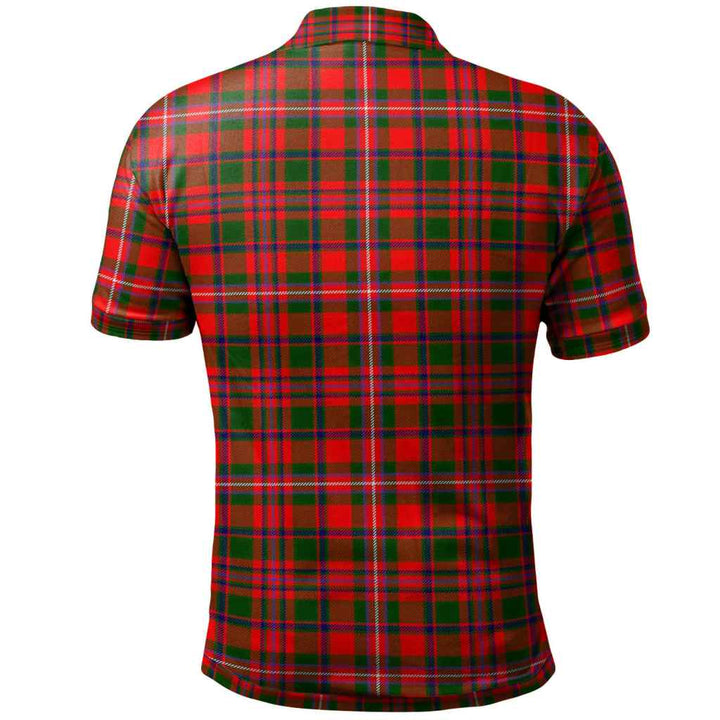 Scottish MacKinnon Modern Clan Tartan Polo Shirt Back Side Tartan Plaid