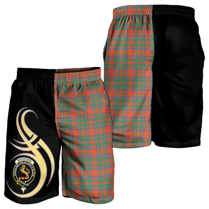 Scottish MacKintosh Ancient Clan Crest Tartan Believe in Me Men's Shorts
