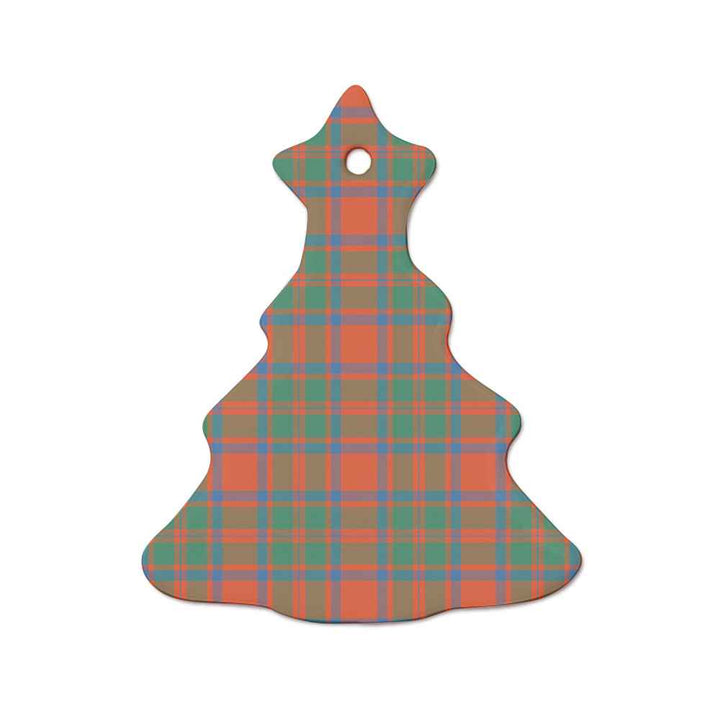 Scottish MacKintosh Ancient Clan Tartan Ceramic Ornament  Tree Shape Tartan Plaid