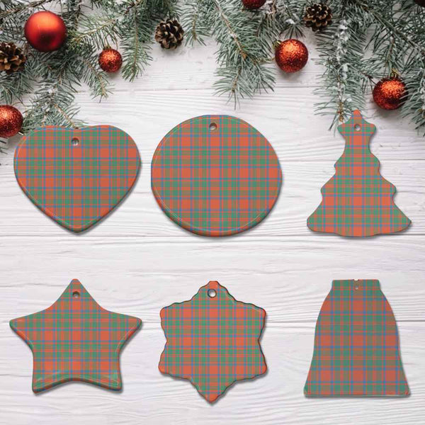 Scottish MacKintosh Ancient Clan Tartan Ceramic Ornament All Tartan Plaid