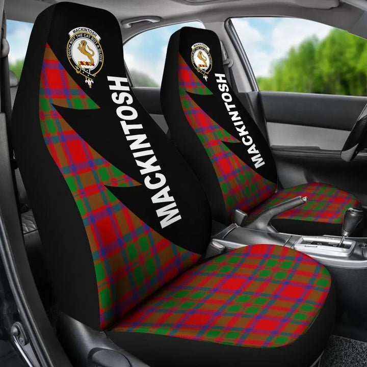 Scottish MacKintosh Clan Crest Tartan Car Seat Covers - Flash Style 3