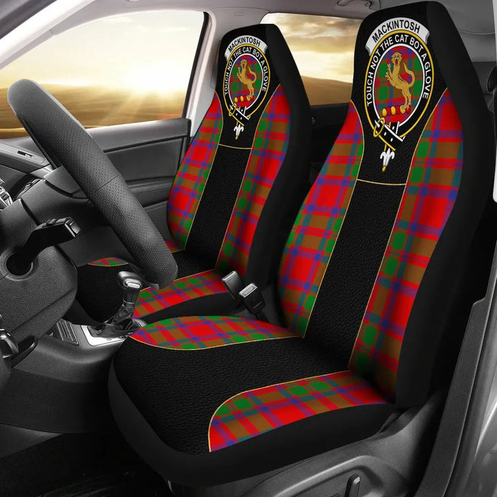 Scottish MacKintosh Clan Crest Tartan Car Seat Covers - Special Style 1