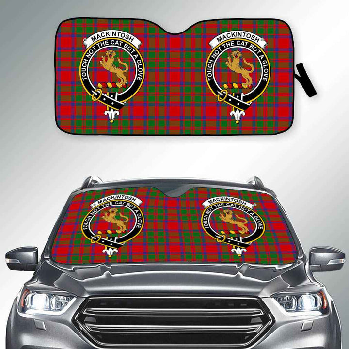 Scottish MacKintosh Clan Crest Tartan Car Windshield Sun Shade Tartan Plaid 2