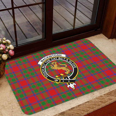 Scottish MacKintosh Clan Crest Tartan Door Mat Tartan Plaid 1