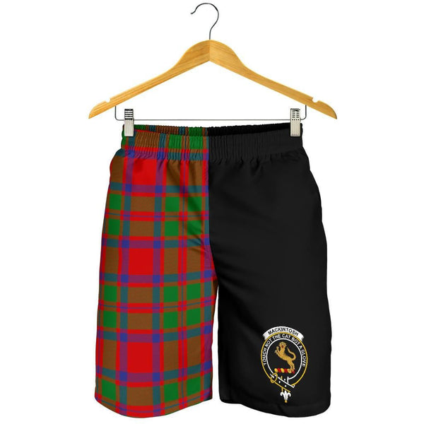 Scottish MacKintosh Clan Crest Tartan Half of Me Men's Shorts