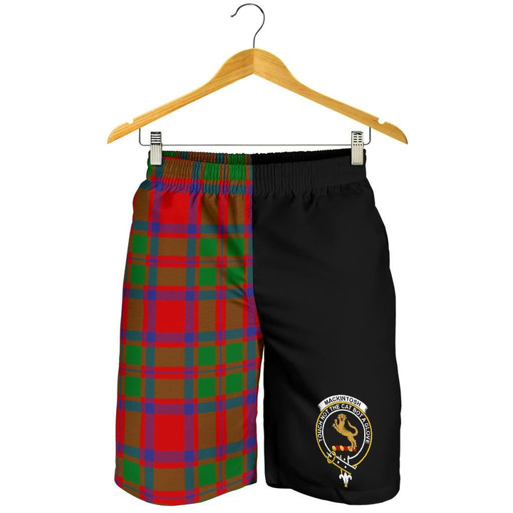 Scottish MacKintosh Clan Crest Tartan Half of Me Men's Shorts