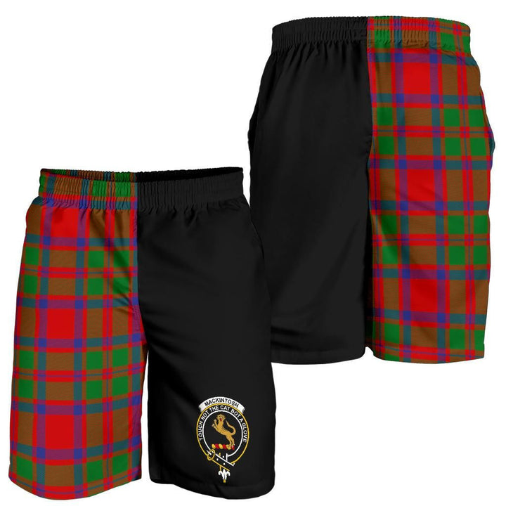 Scottish MacKintosh Clan Crest Tartan Half of Me Men's Shorts