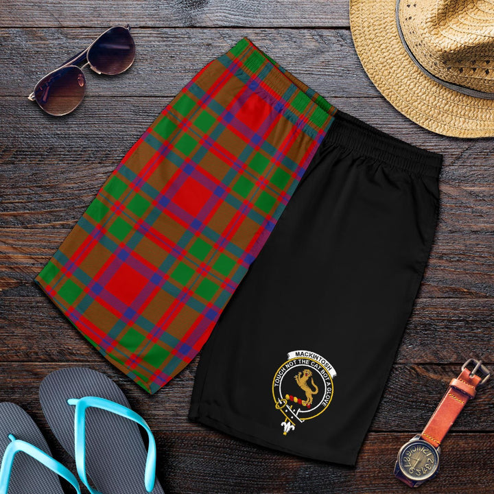 Scottish MacKintosh Clan Crest Tartan Half of Me Men's Shorts