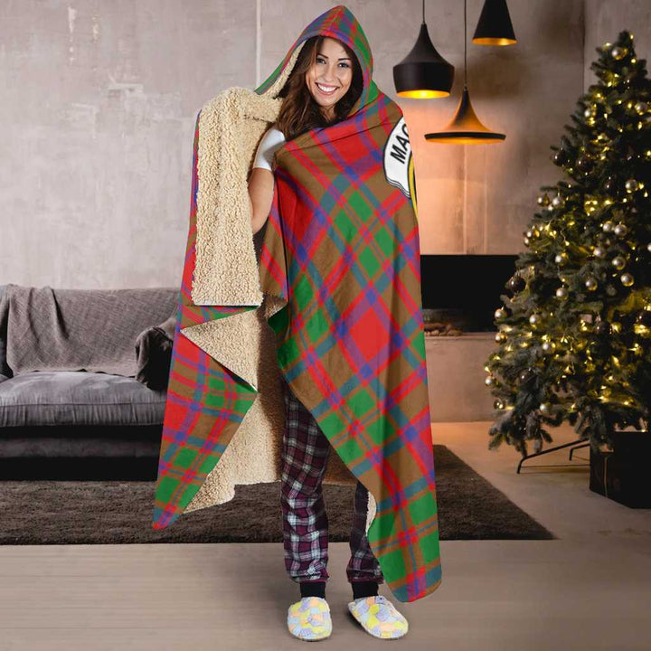 Scottish MacKintosh Clan Crest Tartan Hooded Blanket Tartan Plaid 6