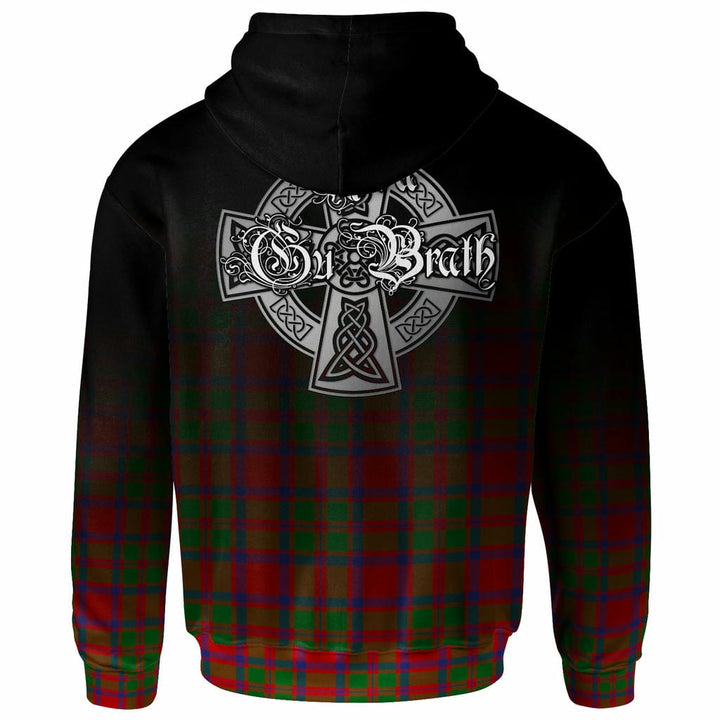 Scottish MacKintosh Clan Crest Tartan Hoodie - Alba Gu Brath Family Crest Celtic Inspired Back Side Tartan Plaid