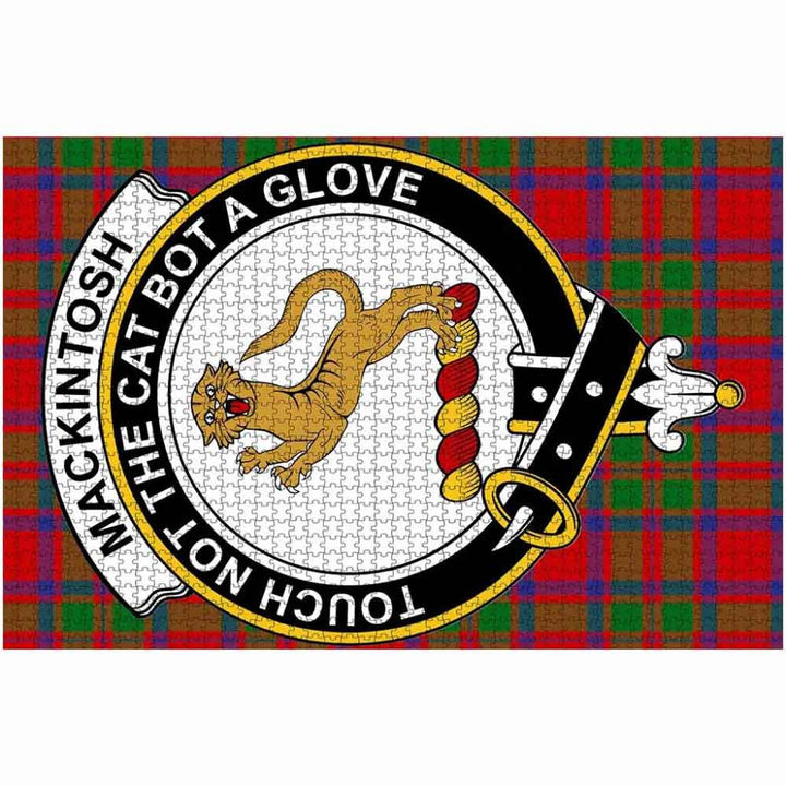 Scottish MacKintosh Clan Crest Tartan Jigsaw Puzzle 2