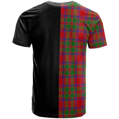 Scottish MacKintosh Clan Crest Tartan T-Shirt Half in Me Back Side Tartan Plaid