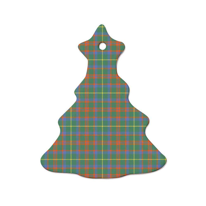 Scottish MacKintosh Hunting Ancient Clan Tartan Ceramic Ornament  Tree Shape Tartan Plaid