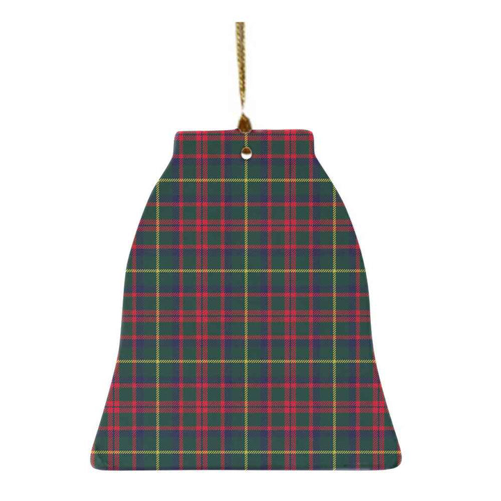 Scottish MacKintosh Hunting Modern Clan Tartan Ceramic Ornament Bell Shape Tartan Plaid