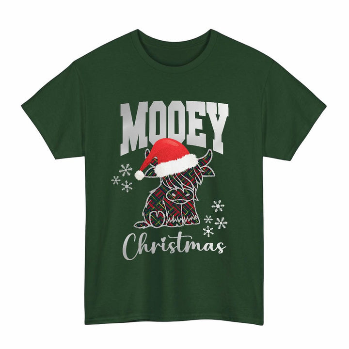 Scottish MacKintosh Hunting Modern Clan Tartan T-Shirt - Mooey Christmas Tartan Plaid Forest Green Color