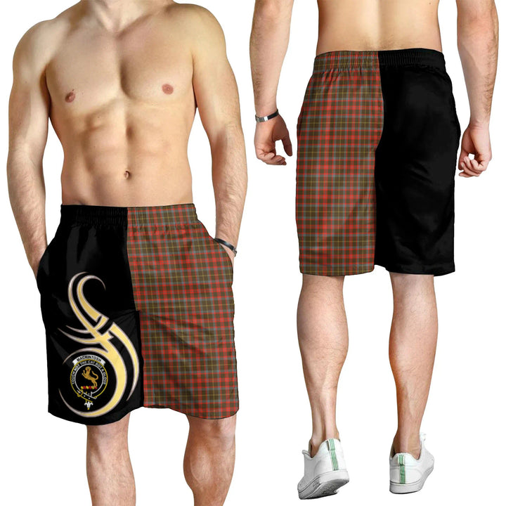 Scottish MacKintosh Hunting Weathered Clan Crest Tartan Believe in Me Men's Shorts