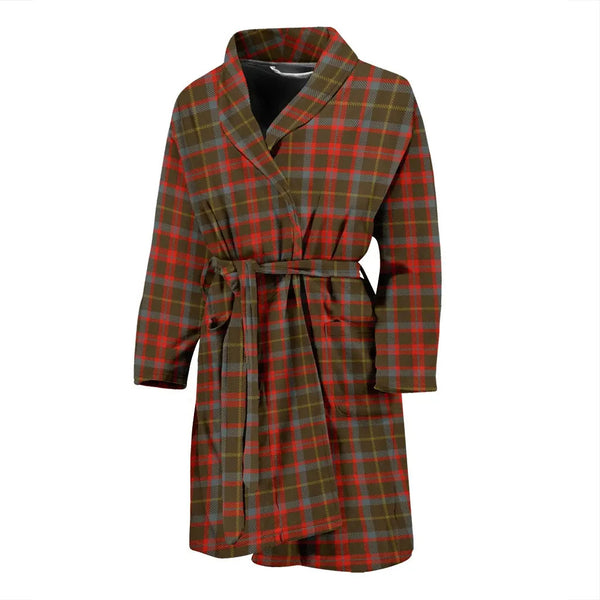 Scottish MacKintosh Hunting Weathered Clan Tartan Bathrobe 2