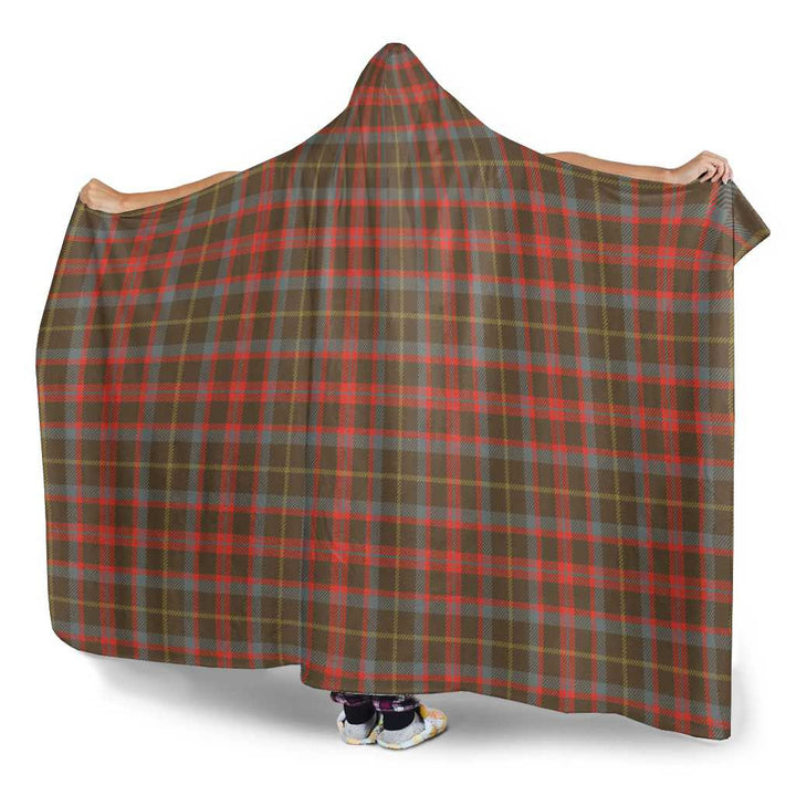 Scottish MacKintosh Hunting Weathered Clan Tartan Hooded Blanket Tartan Plaid 3