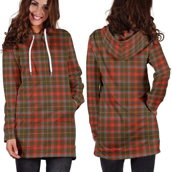 Scottish MacKintosh Hunting Weathered Clan Tartan Hoodie Dress