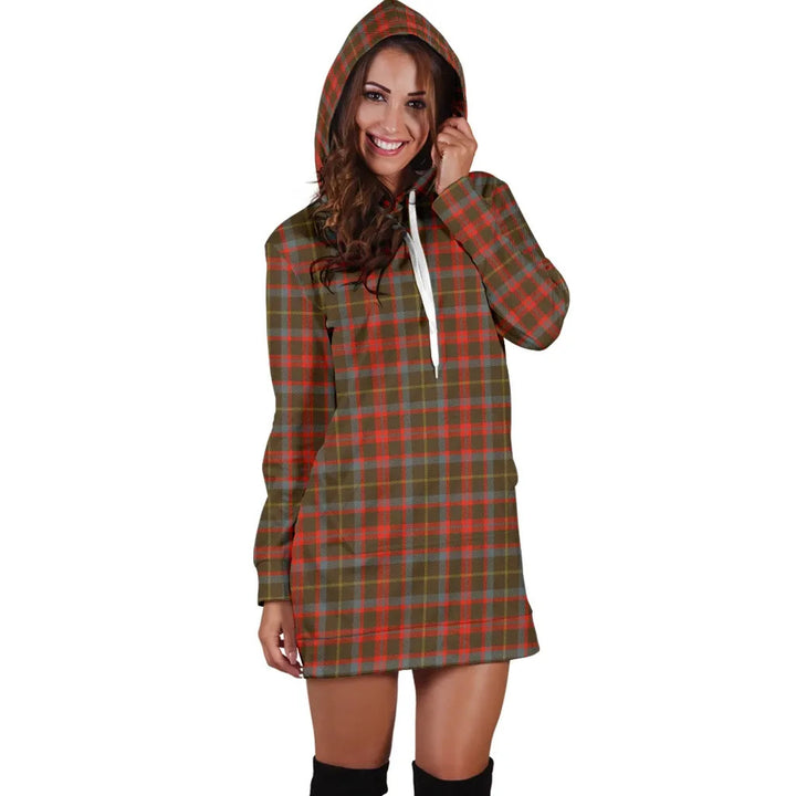 Scottish MacKintosh Hunting Weathered Clan Tartan Hoodie Dress