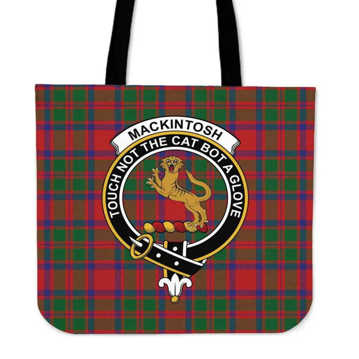 Scottish MacKintosh Modern Clan Crest Tartan Tote Bag Tartan Plaid