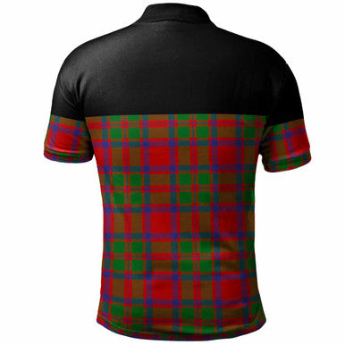 Scottish MacKintosh Modern Clan Tartan Polo Shirt - Horizontal Style Back Side Tartan Plaid