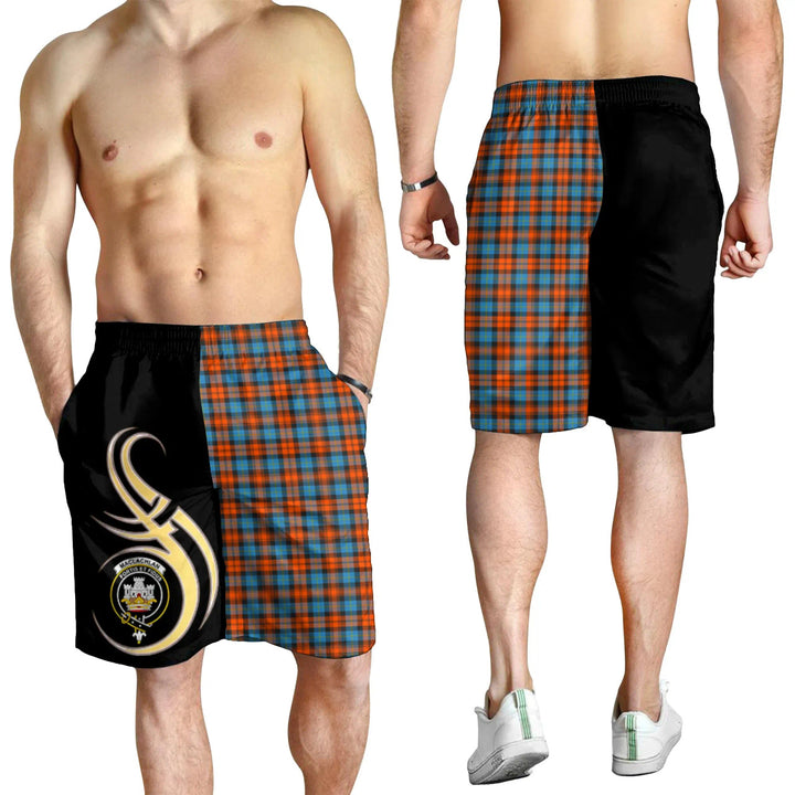 Scottish MacLachlan Ancient Clan Crest Tartan Believe in Me Men's Shorts