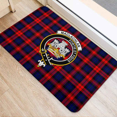 Scottish MacLachlan Clan Crest Tartan Door Mat Tartan Plaid 2