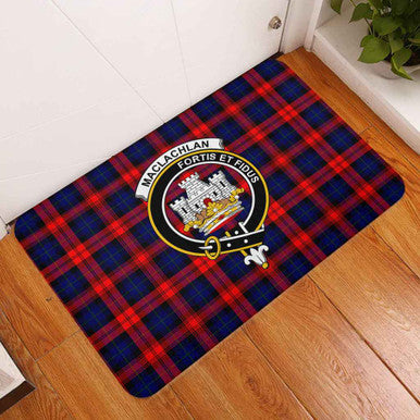 Scottish MacLachlan Clan Crest Tartan Door Mat Tartan Plaid 3